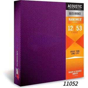 TEMU 기타 줄, 어쿠스틱 기타 줄, 라이트 게이지 12-53, 브론즈 나노웹 코팅, 가장 오래가는 밝고 집중된 톤, 편안한 감촉, 완벽한 휴일 선물