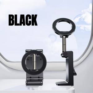 TEMU 여행용 자석 흡착 킹! 접이식 텔레스코픽 폰 스탠드, 고속 기차, 비행기 및 주방용 빠른 클램프, 흔들림 방지, 360° 라이브 스트리밍 및 촬영