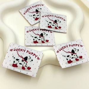 TEMU 10개 귀여운 애완견 패턴 원단 라벨, 창의적인 가방, 의류, 인형에 재봉하거나 원단 패치로 사용하기에 이상적