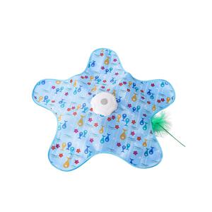 TEMU 360° 회전 기능의 스마트 자동 고양이 장난감, 초장수명 배터리, USB 충전, 무소음 디자인, 상호작용 애완용품, 외로운 고양이의 지루함 해소 및 우울 예방, 인공 깃털/합성 섬유 제작