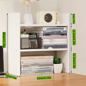 TEMU 데스크탑 정리함 - 다기능 공간 절약형 책 받침대 미끄럼 방지 디자인 세척 용이 모듈형 문구 알람 시계 식물 주방 조미료 보관 공간 최적화 경량 휴대용 - 기숙사 사무실 가정 다용도