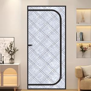 TEMU 1개 겨울용 단열 도어 커튼 - 내구성 강한 방한 방풍 도어 디바이더, 스크린용 단열, 효율적인 공간 분할