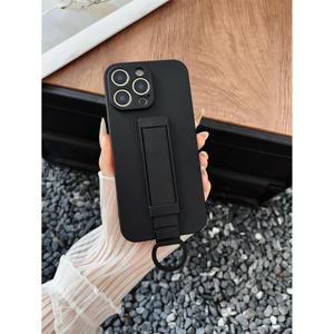 TEMU 폰 케이스: 솔리드 컬러 슬라이드 아웃 브래킷 후크 큐브 폰 케이스, 애플 11,12,13,14,15,16, A51,A52,A53,A54,A55,A56, S20, S21, S23, S24, S25, A31, A32, A33, 레드미 및 기타 폰 모델 호환