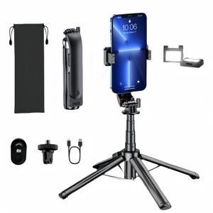 TEMU 셀카봉 사각대 휴대폰 셀카봉 삼각대 LED 뷰티 보광등 무선 블루투스 충전 스마트 리모컨