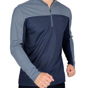 TEMU 남성 캐주얼 배색 엠보싱 긴팔 집업 티셔츠 온더락 (M5ST04)