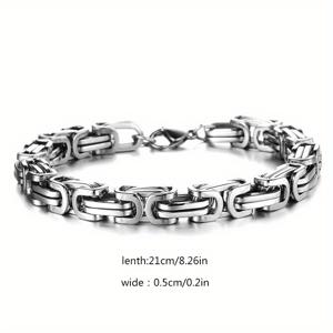 TEMU 네이처 패션 디자인 드래곤 뼈 팔찌 목걸이, 넓힘 조절 가능 티타늄 201 201 스테인리스 스틸 목걸이 남성용 다용도 목걸이, 유럽 및 미국 스타일 추가