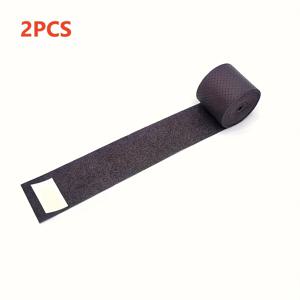 TEMU 자전거 핸들바, 낚싯대, 테니스 라켓, 배드민턴용 PVC 미끄럼 방지 땀 밴드 2개 세트. 이 통기성 그립 테이프는 보호 오버그립과 함께 제공됩니다.