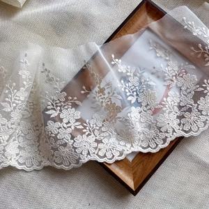 TEMU 1 사이즈 자수 메시 레이스 폭 21Cm 커튼 칼라 소매 웨딩 장식