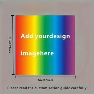 TEMU 100개 맞춤 UV 스티커, 선물 상자, 병 등에 적합한 개인 맞춤 로고 스티커 - 금속, 유리 및 플라스틱 표면에 쉽게 부착, 혼합 색상, 광택 마감, 홍보 스티커 | 광택 스티커 | 스티커, 필름 스티커