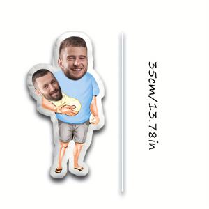 TEMU 두 사람용 맞춤형 얼굴 베개, 커스텀 바디 필로우. 개인화되고 재미있는 느낌을 위해 커스텀 이미지를 업로드하세요. 아버지의 날, 어머니의 날, 할로윈, 크리스마스, 크리스마스 이브, 밸런타인데이, 생일, 개인적인 기념일, 현충일, 추수감사절, 부활절, 만우절, 카니발, 이드 알피트르, 이드 알아드하, 국경일에 적합합니다