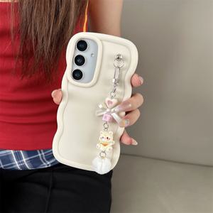 TEMU 고양이 보호 케이스와 팔찌, 3D 폰 케이스, 아름다운 소녀 폰 케이스, 삼성 모델 S25 플러스, S24 울트라, S23 FE, S22와 호환 가능합니다.