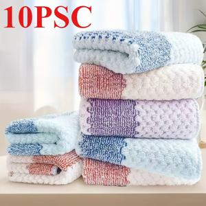 TEMU 10/50개 주방용 행주, 가정용 청소 흡수 행주, 재사용 가능한 게으른 수세미 패드, 주방, 욕실, 자동차, 창문용 세탁기 사용 가능, 주방 용품, 색상 랜덤