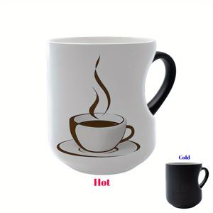 TEMU 하트 모양 손잡이 세라믹 열변화 머그컵, 열감지 커피 컵 (11oz/330ml) - 할로윈, 크리스마스, 발렌타인데이, 어버이날, 아버지날 선물로 완벽한 선택