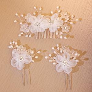 TEMU 우아한 헤어스타일을 위한 3종 세트: 헤드핀, 빗자루, 클립