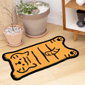 TEMU 재미있는 호랑이 모양의 카펫입니다. 불규칙한 모양 또는 직사각형 모양으로 제공되며, 고화질 프린트 패턴과 이중 잠금식 가장자리가 특징입니다. 욕실, 게임 룸, 거실 및 침실에 적합합니다.