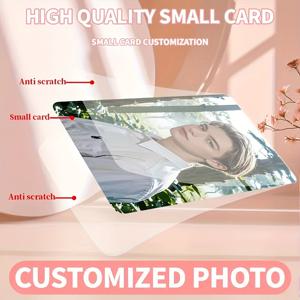 TEMU 5/10개 맞춤형 지갑 카드 사진 제작, 3인치 단면 HD 명함, 프린트 창의적인 커플 선물, 발렌타인데이 크리스마스 아버지날 어머니날 기념품, 남자친구/여자친구를 위한 고양이 & 강아지 애완동물 초상화 추억