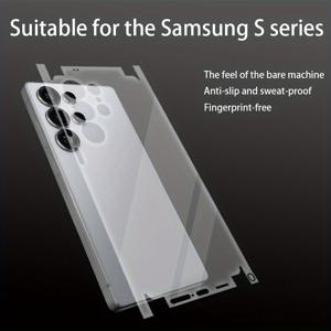 TEMU 삼성 S 시리즈 (S25 Ultra, S24 Ultra, S23 Ultra, S22 Ultra, S21 Ultra, S20 Ultra, S25, S24, S23, S22, S21) 포함, 투명하고 스타일리시한 휴대폰용 백 필름 (싱글 팩)