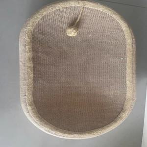 TEMU 대형 내구성 주트 고양이 스크래처 - 통합 장난감 볼 포함, 이중 용도 스크래칭 & 휴식 패드, 내마모성 가장자리로 발톱 관리, 실내 고양이를 위한 필수품, 홈 휴식, 발톱 유지, 할로윈, 추수감사절, 크리스마스