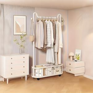 TEMU 휴대용 수직 옷걸이, 침실 및 거실용 다용도 코트 행거, 천장형 의류 건조대, 발코니 및 욕실 수납에 이상적, 튼튼한 가정용 정리대, 의류 스탠드, 옷장 지지대