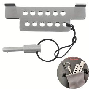 TEMU 1개 실버 - 휴대용 도어락, 도난 방지 잠금 장치, 여행용 도어락, 향상된 사생활 보호 및 보안, 호텔, 아파트 및 학교에 적합, 임시 문 보안