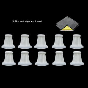 TEMU 10개 세척 가능한 HEPA 필터 | 무선 핸디형 차량용 진공 청소기, 재사용 가능한 필터 , 휴대용 진공 청소기 필터 교체 세트 | 사용자로 부터 교체 가능한 필터가 있는 휴대용 핸디형 진공 청소기용으로 설계됨, 브랜드: QILIEASY