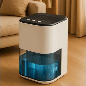 TEMU [국내발송] RichMagic 2000ml 스마트 무소음 고에너지 효율 건조기 제습기 무드등 가정용 대용량