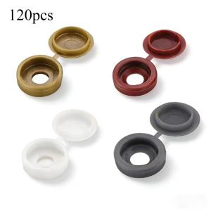 TEMU 120개 미러 마감 네일 헤드 캡 너트, 셀프 태핑 나사 캡, 플라스틱 장식 커버, 블랭크 캡, 어글리 캡, M4/M5 나사 캡, 먼지 커버, 클립