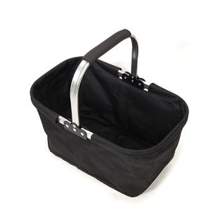 TEMU 1pc 옥스포드 천 접이식 휴대용 손잡이 바구니, 다기능 야외 피크닉 및 쇼핑 토트, 내구성 있는 비전전 전달 수납 가방