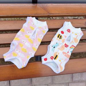 TEMU 2개입 수술 후 회복용 고양이 복부 밴드 고양이 원지스 포스트파트룸 수유 의류 스파이 슈트 고양이 핥기 방지 의류