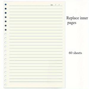 TEMU A5 투명 소프트커버 루스리프 노트, 120페이지, 뚫린 페이지, 탈착식 스프링 제본, 디자인 - 일상적인 사무용품 노트북에 적합 | 노트북 | 노트북