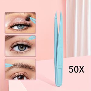 TEMU 50개입 일회용 핀셋 - 속눈썹 핀셋, 래쉬 익스텐션 핀셋, 플라스틱 핀셋, 고탄성 팁 핀셋, 네일 아트 핀셋, 정밀 핀셋, 뷰티 핀셋, 미세 팁 핀셋, 데일리 메이크업 & 매니큐어 다용도 핀셋