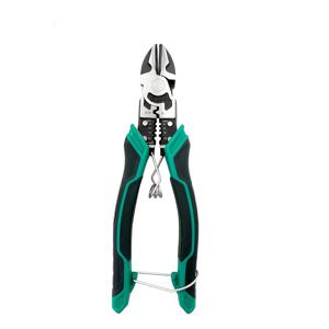 TEMU 1개 다기능 플라이어 - 스틸 니들노즈 & 사선 커터, 전선 스트리핑 및 압착 도구, 가정 수리, 자동차 유지보수, 공장 엔지니어링용 – 내구성 강한 하드 소재, 전기 작업, DIY 애호가를 위한 견고한 구조