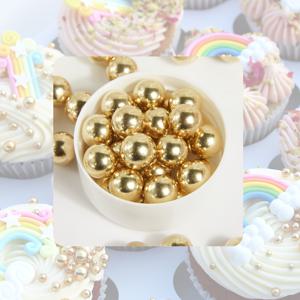 TEMU 85g/3oz 반짝이는 골든 펄, 케이크 키트, 혼합 사이즈 베이킹 케이크 장식, 컵케이크 토퍼, 쿠키 장식, 도넛, 장식, 웨딩, 생일 파티, 발렌타인데이, 크리스마스용