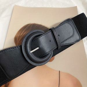 TEMU 웨스트 스타일 여성용 코트 블랙 넓은 밴드 탄성 허리밴드 GM130