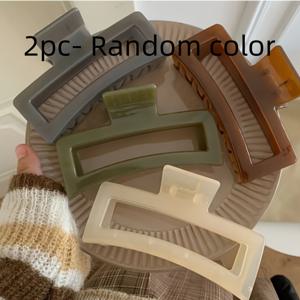 TEMU 2개 팩 - 13cm 젤리 컬러 샤크 클립이 달린 대형 사각 그랩