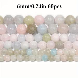 TEMU AA 등급 천연 모가나이트 비즈, 6/8/10mm 부드러운 라운드 루스 스페이서 비즈, DIY 주얼리 및 팔찌 만들기용, 컬러풀 공예 재료, 15인치 스트랜드