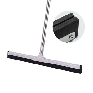 TEMU 강화 스테인리스 스틸 손잡이 헤비 듀티 스퀴지, 실내외 청소에 적합 - 물 얼룩, 낙엽 및 쓰레기 쉽게 제거