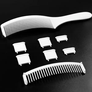TEMU 1 세트 프로페셔널 이발자 빗, 그라데이션 표시 - 플라스틱 브러시, 일반 모발, 빗질 빗, ABS 핸들 - 정밀한 절단 및 모양 조정을 위한 가정용 스타일링 도구