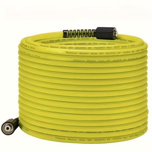 TEMU 1개 고압 세척기 호스 6M/19.6FT 8M/26.24FT 10M/32.8FT 15M/49.21FT 20M/65.6FT - M22 14mm 피팅이 있는 교체용 파워 워셔 호스, 3600 PSI-7500PSI