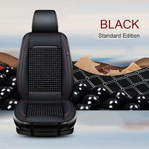 TEMU 자동차 목재 구슬 시트 쿠션, 세미 랩 여름용 싱글 피스, 사계절 통기성 쿨링 패드