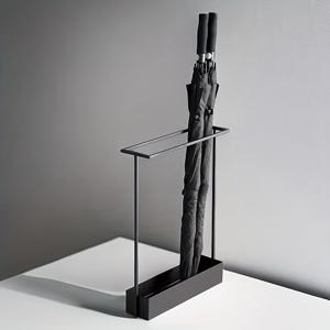 TEMU 현대적인 금속 우산 거치대, 2개의 선반 포함 - 공간 절약형 실내/실외 신발 선반, 현관, 거실, 침실에 적합 - 내구성이 뛰어난 다기능 홈 데코 정리함, 현관 수납, 현대적인 디자인, 견고한 구조