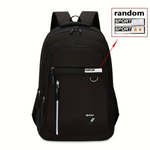 TEMU H7 남성용 대용량 백팩 2025 신제품 - 15인치 노트북 수납, 다중수납공간 & 패딩된 어깨끈 (액세서리포켓), 내구성 있는 여행/비즈니스 컴퓨터가방 for 직장,학교,출퇴근(블랙)