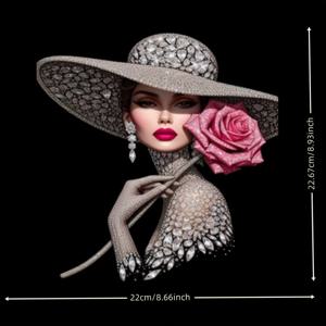 TEMU 2/4개 세트 레이스 장갑과 장미 자수 비닐 스티커 - 정교한 디자인, 혼합 색상, 내구성 있는 비닐 소재 - 티셔츠, 가방, 베개, 청바지용 다목적 패션 액세서리 - 마디 그라, 성 패트릭의 날, 부활절을 위한 창의적인 축제 장식