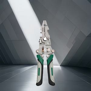 TEMU 1개 4-in-1 다기능 와이어 스트리퍼, 커터 및 크림퍼 - 전기 기술자, 가정 수리 및 DIY용 접이식 휴대용 올메탈 공구