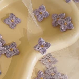 TEMU 10개 세트 소프트 파스텔 사쿠라 꽃 패치 - 핑크 & 퍼플 그라데이션 3D 레이어드 블러섬, DIY 공예용 패브릭 어플리케, 옷·가방·모자 장식, 초보자&전문가를 위한 일본풍 플로럴 , 창의적인 자수 프로젝트, 부드러운 질감, 섬세한 자수, 수제품 제작을 위한 플러시 텍스처