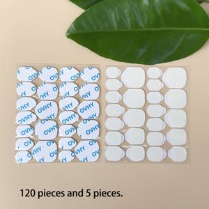 TEMU OVHY 고급 크라프트 종이 젤리 접착제 5/120개입, 10개/240개입 접착 라벨 초박형 방수 통기성 양면 젤리 네일 스티커 초강력 인조 네일 접착 스티커 투명 유연 네일 아트