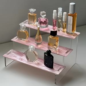 TEMU 물결 디자인 아크릴 디스플레이 스탠드, 사무실 장식에 완벽, 공예품 보관 랙, 수집품 쇼케이스, 향수 정리함, 화장품 디스플레이 랙, 파티 디스플레이 스탠드 및 장식