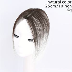 TEMU 여성용 가발, 볼륨을 더하고 흰머리를 가리는 손으로 뜨는 헤어피스