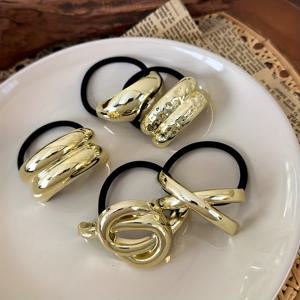 TEMU 10개 세트 및 5개 세트 메탈 헤어밴드, 패셔너블하고 간편하며 모든 행사에 다용도로 사용 가능. 우아한 머리끈, 포니테일 홀더, 머리끈, 헤어 로프. 완벽한 선물로