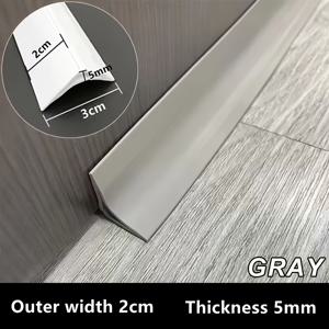 TEMU 1개 78.74인치 자가 점착 PVC 벽 트림 - 바닥 모서리 커버 - 케이블 보호대 - 바닥 전환, 천장 장식 및 전선 감추기용, 랜덤 컷 코너 조각 포함, 화이트 및 그레이 옵션 제공